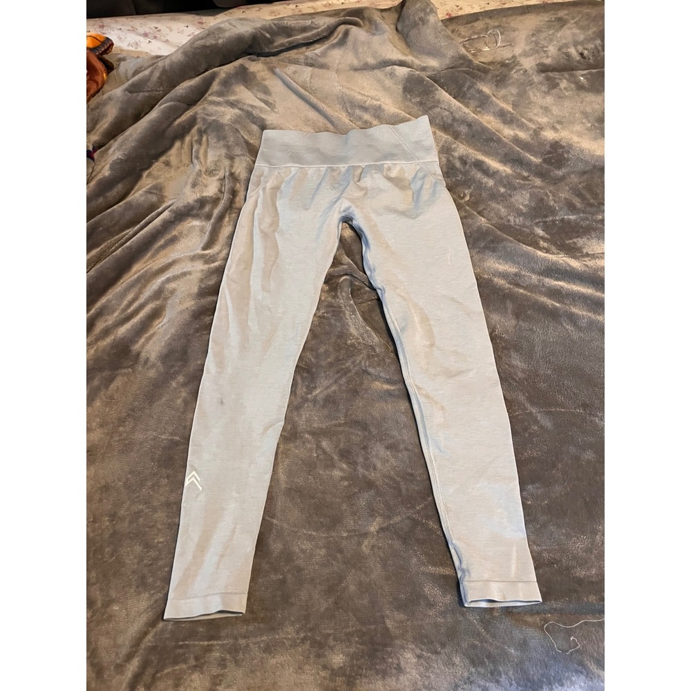 Oner Active Classic Seamless Leggings Light Grey Marl High Waisted Scrunch Gym